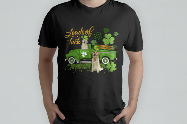 Loads Of Luck Truck Bullmastiff Irish Dog Leprechaun St Patricks Day T-Shirt Gift Idea for Men Women