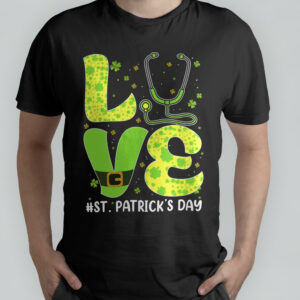 Love Nurse St Patrick’s Day T-Shirt For Women