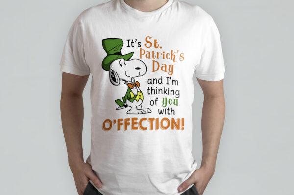 Snoopy Peanuts It’s St Patrick’s Day and I’m Thinking of You with O’ffection T-Shirt