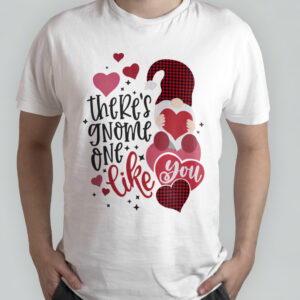 Valentine’s Day Heart Gnome Lovin’ All My Gnomies Heart T-Shirt