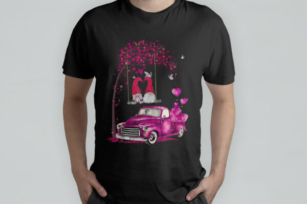 Valentine’s Day Couple Mr and Mrs Gnome Lovin’ All My Gnomies Heart T-Shirt