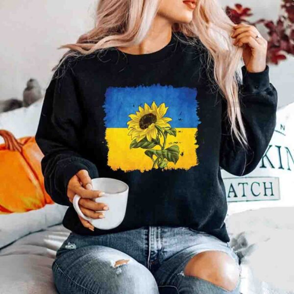 Sunflower Ukrainian Flag I Stand With Ukraine Shirt