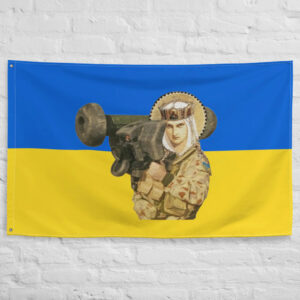 Saint Olha Warrior Queen Ukraine Flag