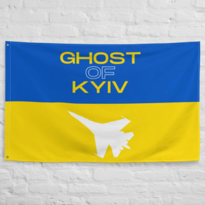 The Ghost Of Kyiv Mig 29 Ukraine Flag Yard Decor