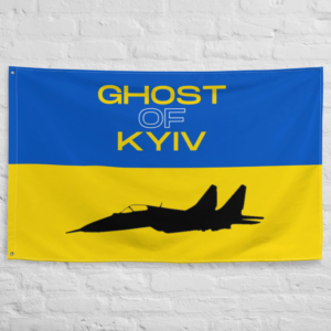 The Ghost Of Kyiv Mig 29 Ukraine Flag