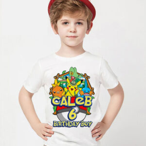 Personalized Pokemon Birthday Shirt Gift For Kid