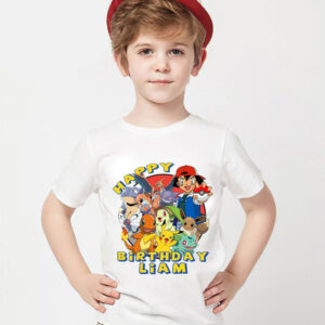 Personalized Pokemon Birthday Shirt For Toddler