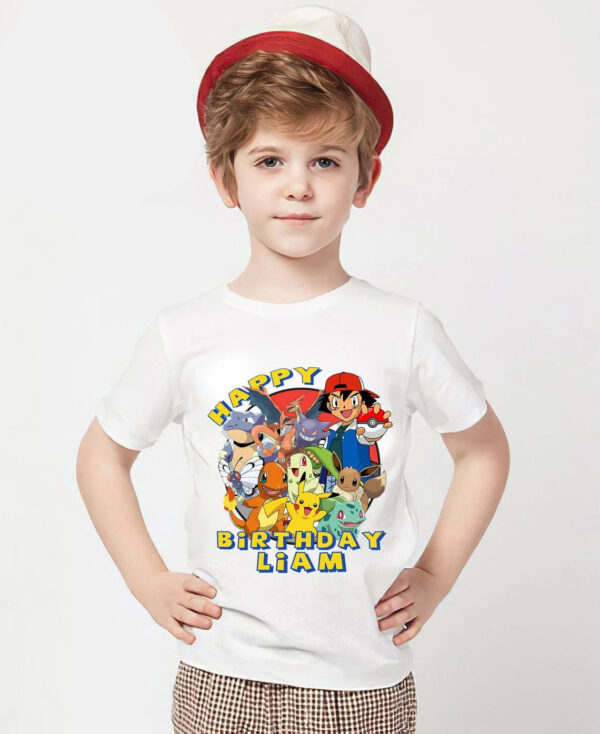 Personalized Pokemon Birthday Shirt For Toddler