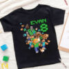 Personalized Creeper Minecraft Birthday Shirt