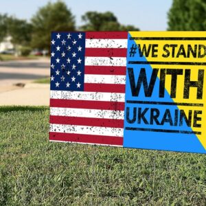 2022 We Stand With Ukraine Yard Sign