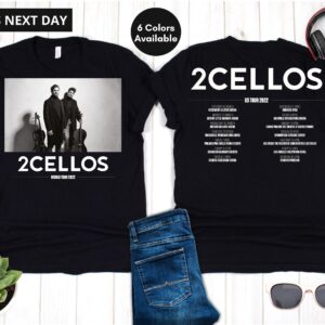 2CELLOS Dedicated US Tour 2022 Double Sided Shirt