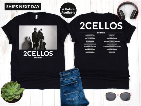 2CELLOS Dedicated US Tour 2022 Double Sided Shirt