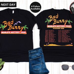 Bad Bunny Worlds Hottest Tour 2022 Shirt