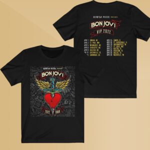 Bon Jovi VIP 2022 Tour Double Sided Shirt