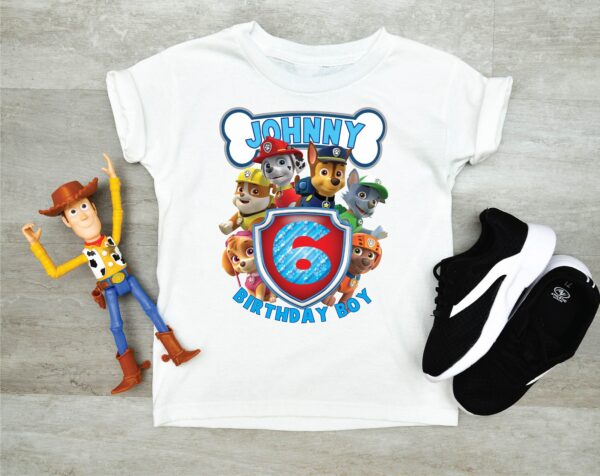 Chase Paw Patrol Custom Family Shirt