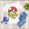 Pokemon Birthday Pikachu Personalized Family Shirt