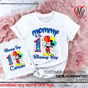 Custom Mickey Birthday Party Shirt For Kid