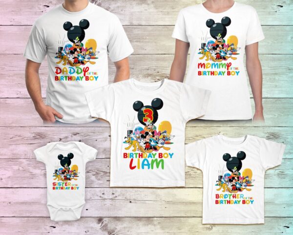 Custom Mickey Mouse Clubhouse Birthday Shirt