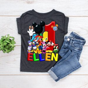 Custom Mickey Mouse Clubhouse Birthday Shirt For Kids