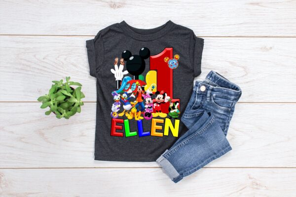 Custom Mickey Mouse Clubhouse Birthday Shirt For Kids