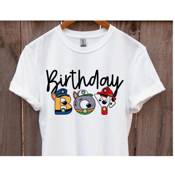 Custom Name Paw Patrol Birthday Shirt