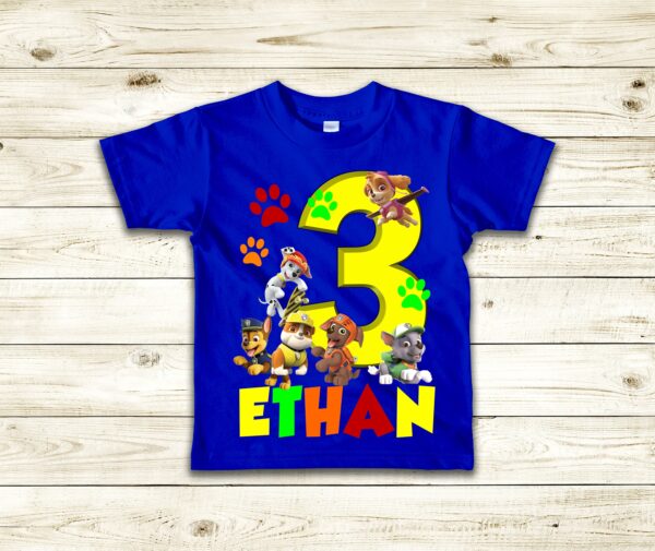 Custom Paw Patrol Birthday Shirt Gift For Kids