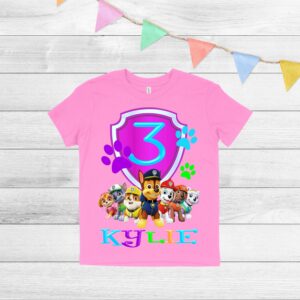 Custom Paw Patrol Family Birthday Shirt