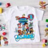 Custom Paw Patrol Birthday Girl 2 Sided Shirt