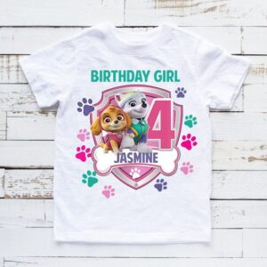 Custom Paw Patrol Skye Everest Birthday Shirt