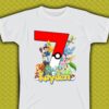 Personalized Pikachu Pokemon Matching Family Birthday Shirt