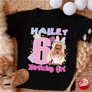 Custom Roblox Girl Birthday Shirt Gifts For Kids