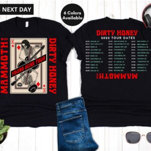 Dirty Honey & Mammoth WVH Young Guns Tour 2022 Shirt