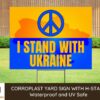 I Stand With Ukraine Yard Sign Pray For Ukrainan