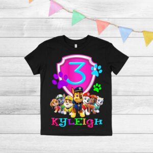 Custom Paw Patrol Family Birthday Shirt