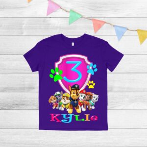 Custom Paw Patrol Family Birthday Shirt