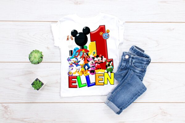 Custom Mickey Mouse Clubhouse Birthday Shirt For Kids