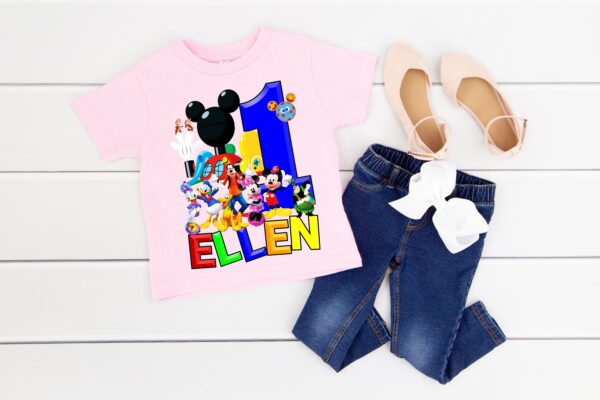 Custom Mickey Mouse Clubhouse Birthday Shirt For Kids