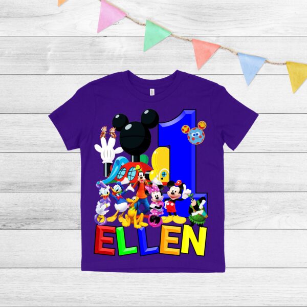 Custom Mickey Mouse Clubhouse Birthday Shirt For Kids