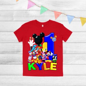 Custom Mickey Mouse Clubhouse Birthday Shirt For Kids