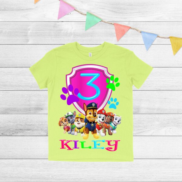 Custom Paw Patrol Family Birthday Shirt