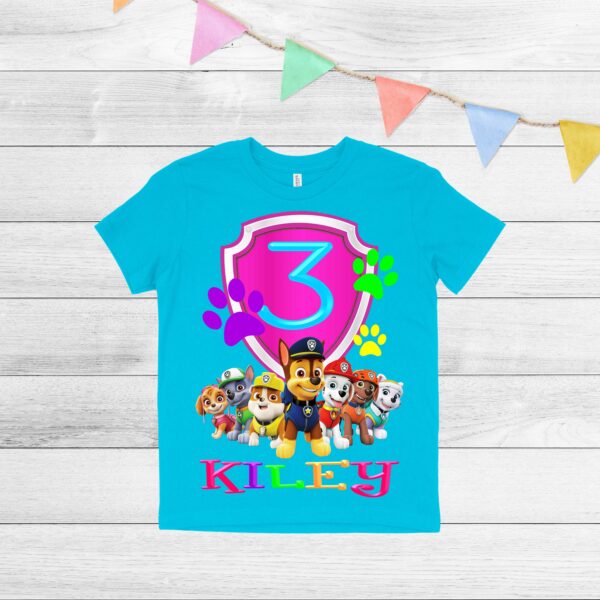 Custom Paw Patrol Family Birthday Shirt