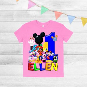 Custom Mickey Mouse Clubhouse Birthday Shirt For Kids