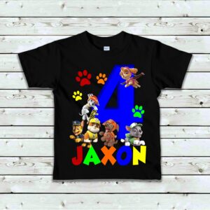 Custom Paw Patrol Birthday Shirt Gift For Kids