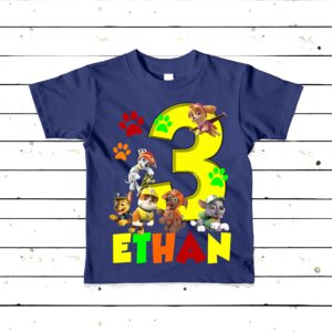 Custom Paw Patrol Birthday Shirt Gift For Kids