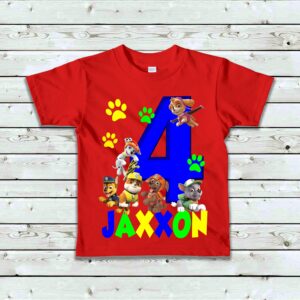 Custom Paw Patrol Birthday Shirt Gift For Kids