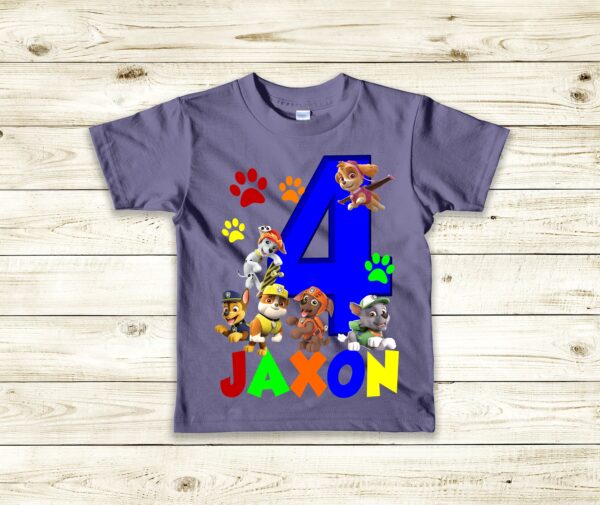 Custom Paw Patrol Birthday Shirt Gift For Kids