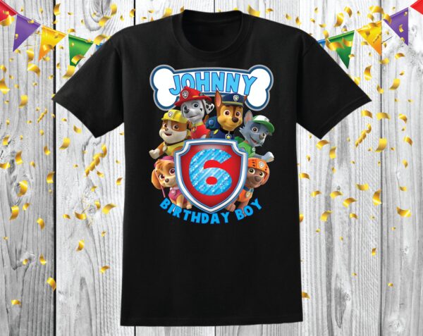 Chase Paw Patrol Custom Family Shirt