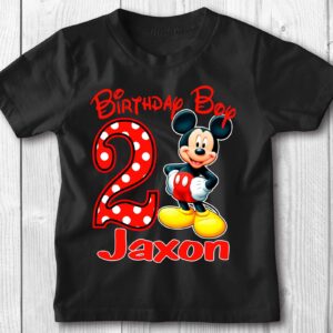 Personalized Mickey Birthday Shirt Gifts For Kids