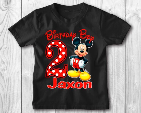 Personalized Mickey Birthday Shirt Gifts For Kids