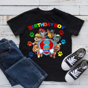 Paw Patrol Birthday Family TShirts Gifts For Kids